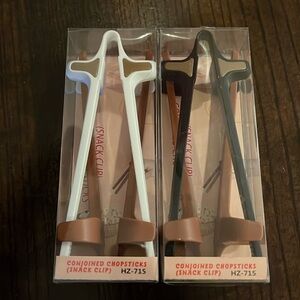 BRAND NEW : Conjoined Chopsticks Snack Clip Tongs